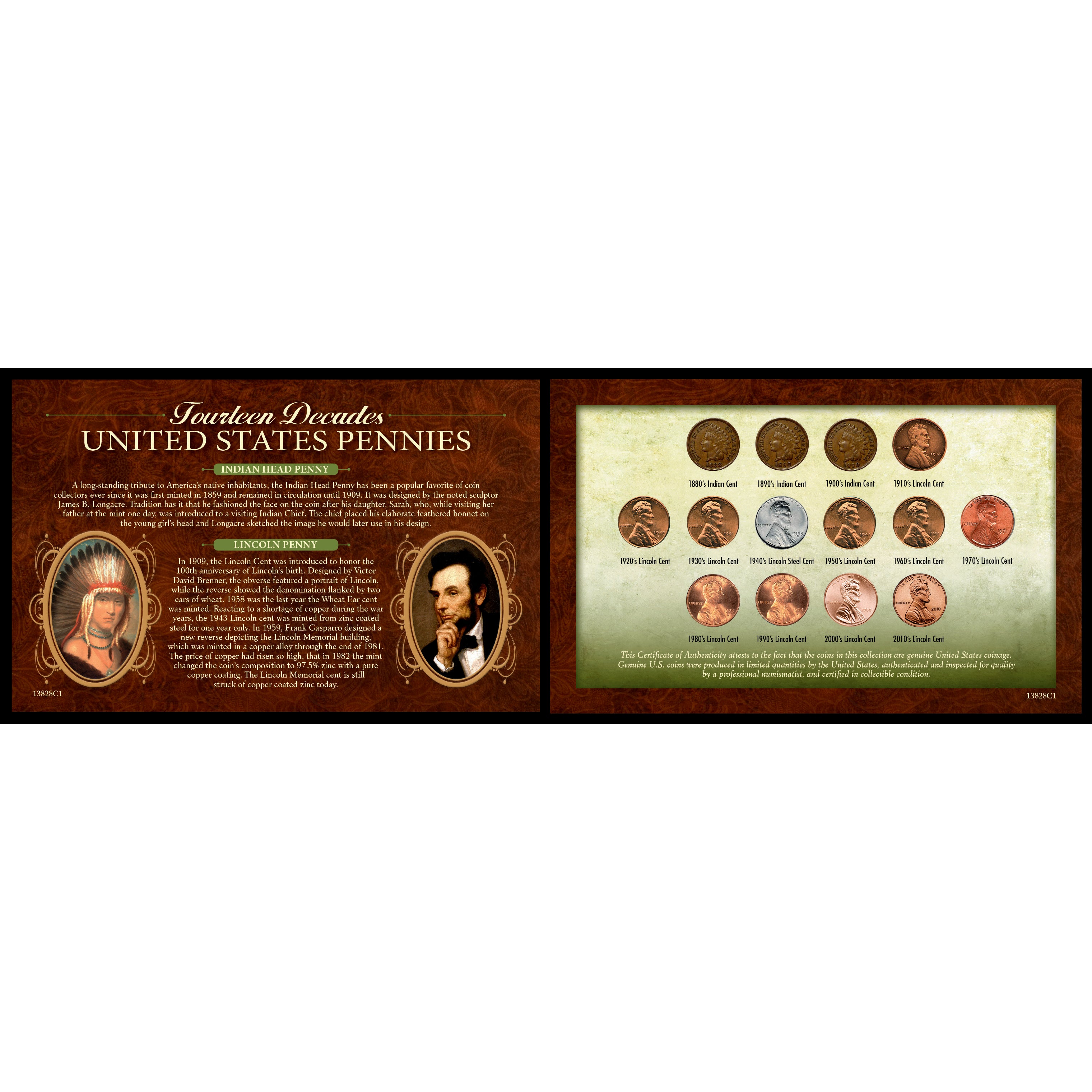 14 Decades of US Pennies – The Franklin Mint