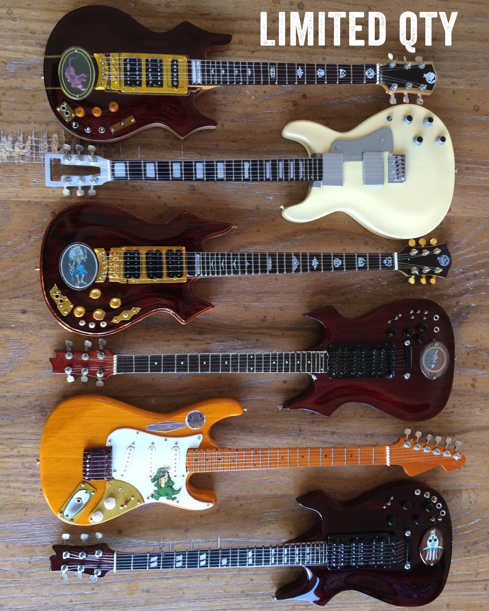 FranklinMint.com | Jerry Garcia™ Tribute - SET OF 6 Signature Mini