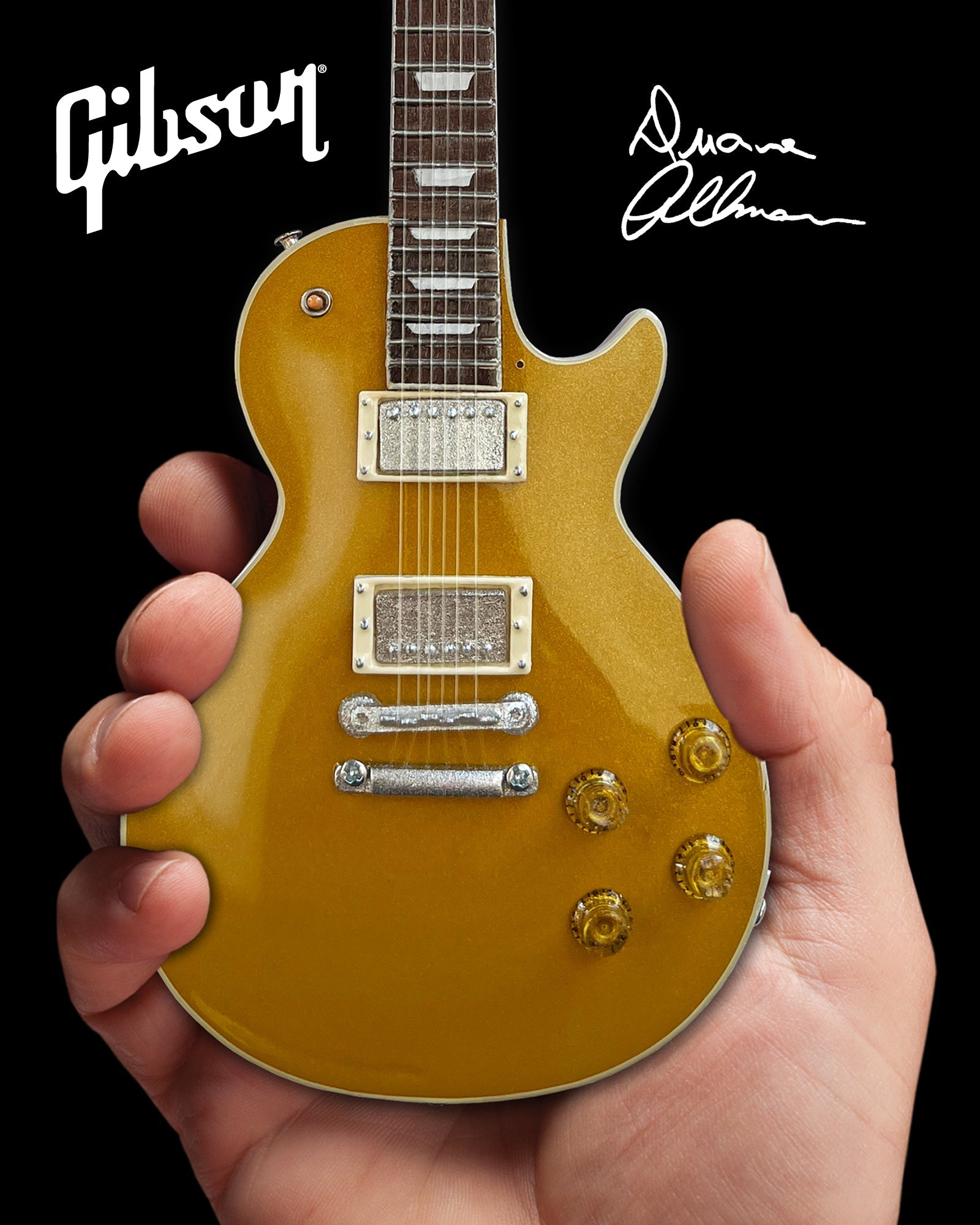 FranklinMint.com | Duane Allman 1957 Gibson Les Paul Goldtop Mini