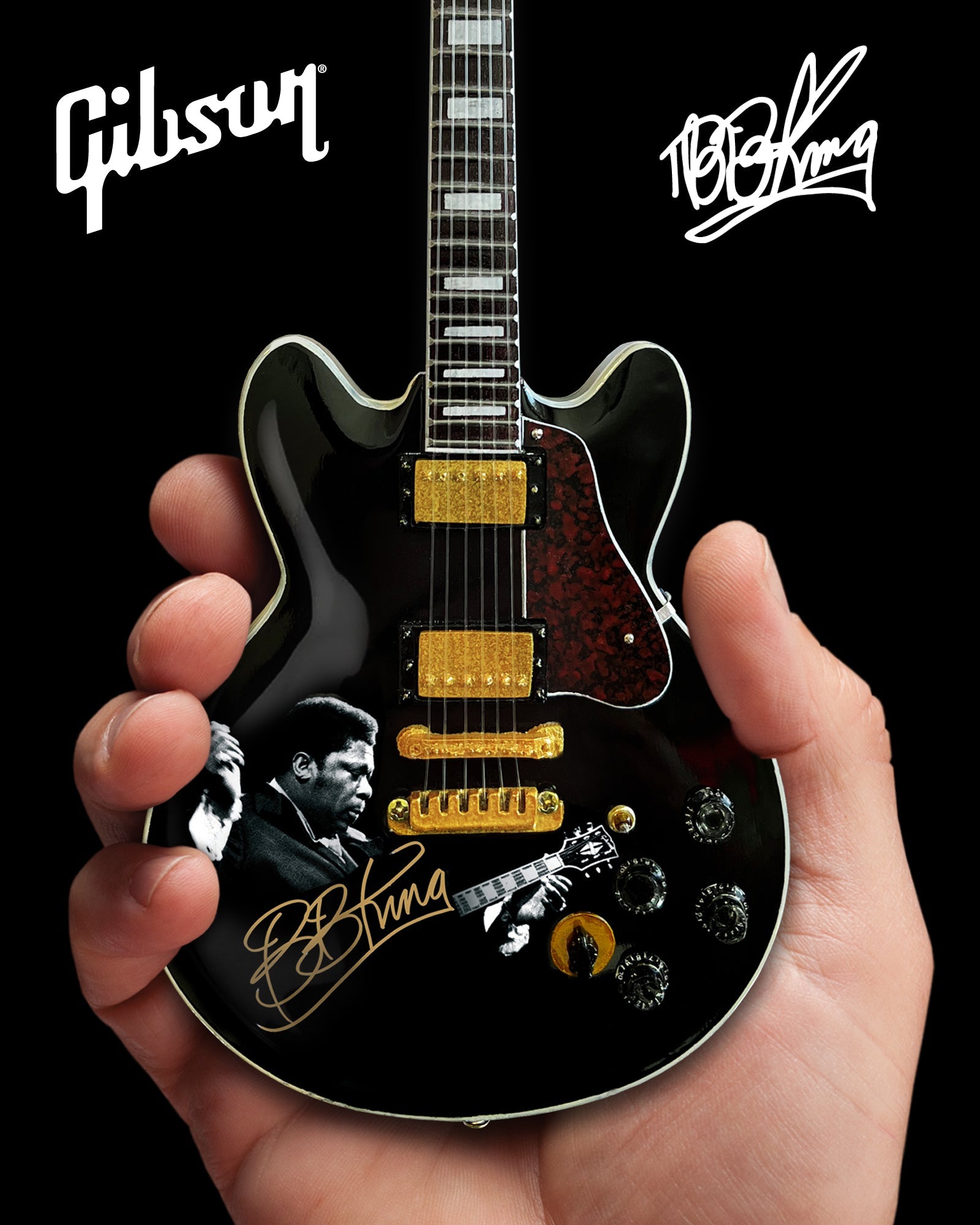 FranklinMint.com | BB King TRIBUTE Gibson ES-355 Lucille Ebony