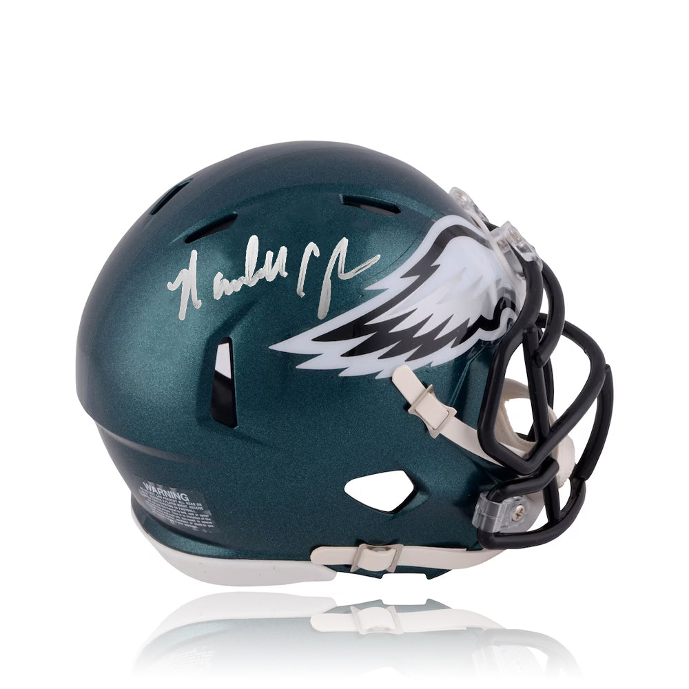 eagles mini football helmet Autographed Randall Cunningham Philadelphia Eagles Mini Helmet – The Franklin Mint