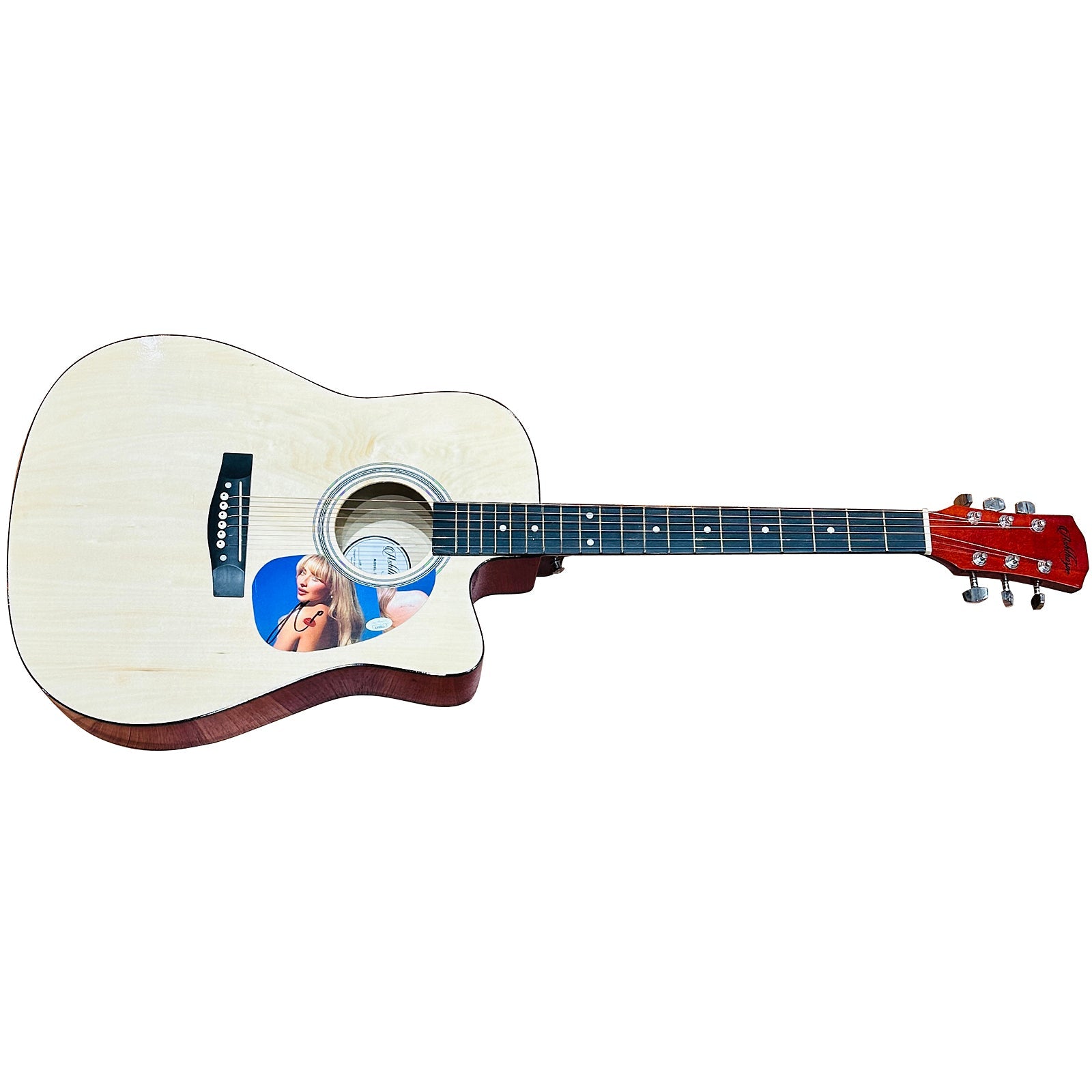 Sabrina Carpenter ギターピック FranklinMint.com | Autographed Sabrina Carpenter Natural Acoustic