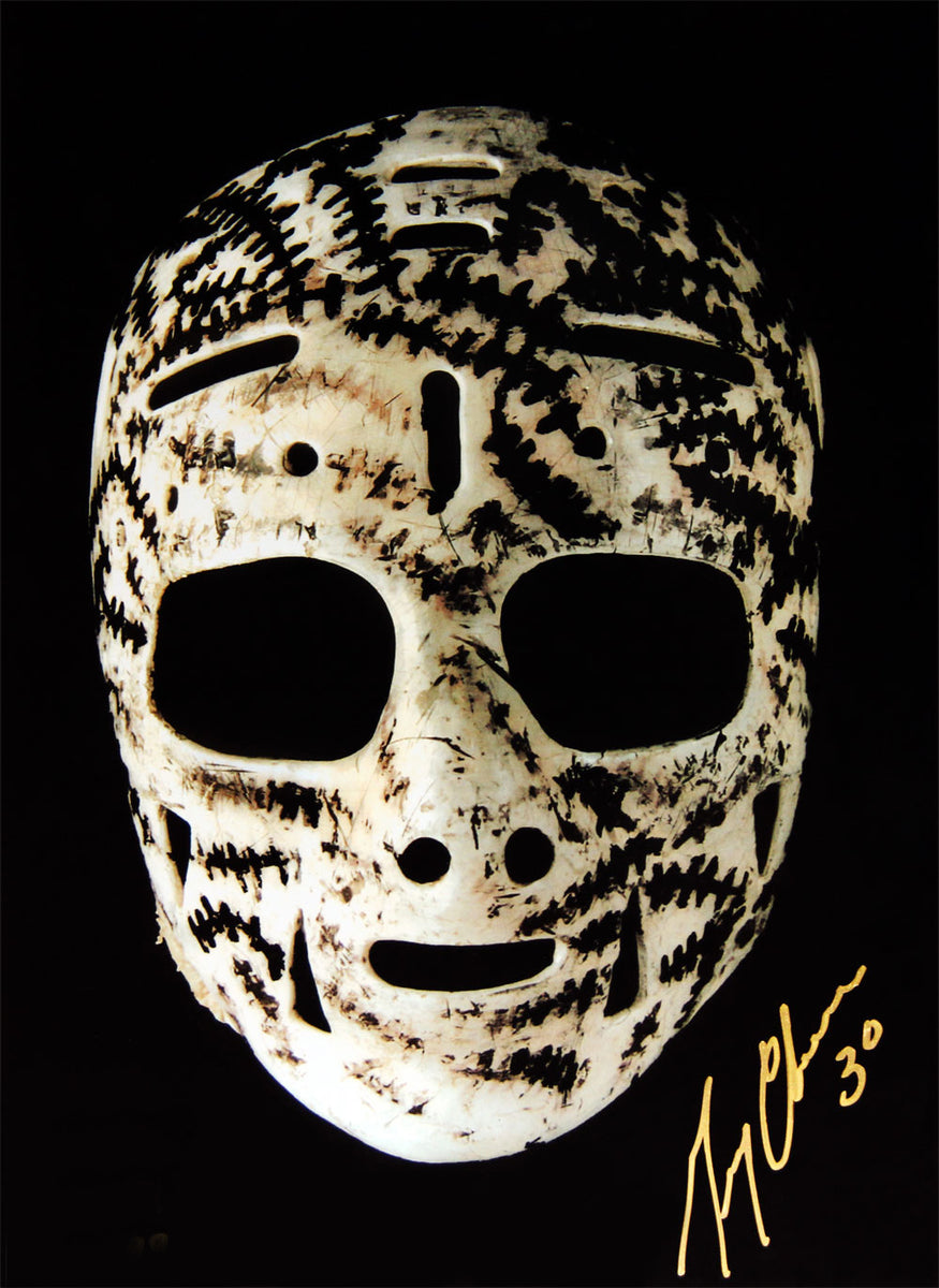 Gerry Cheevers Signed Hockey Goalie Mask Inscribed The Mask (Schwartz)