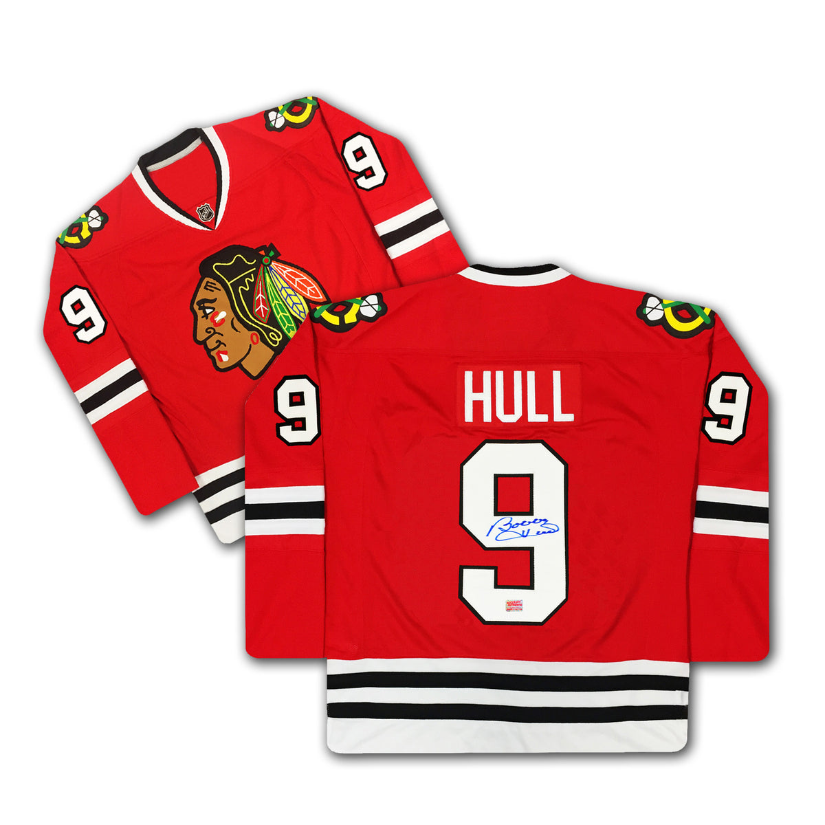 Bobby Hull Signed Chicago Blackhawks Red Hockey Jersey – Franklin Mint