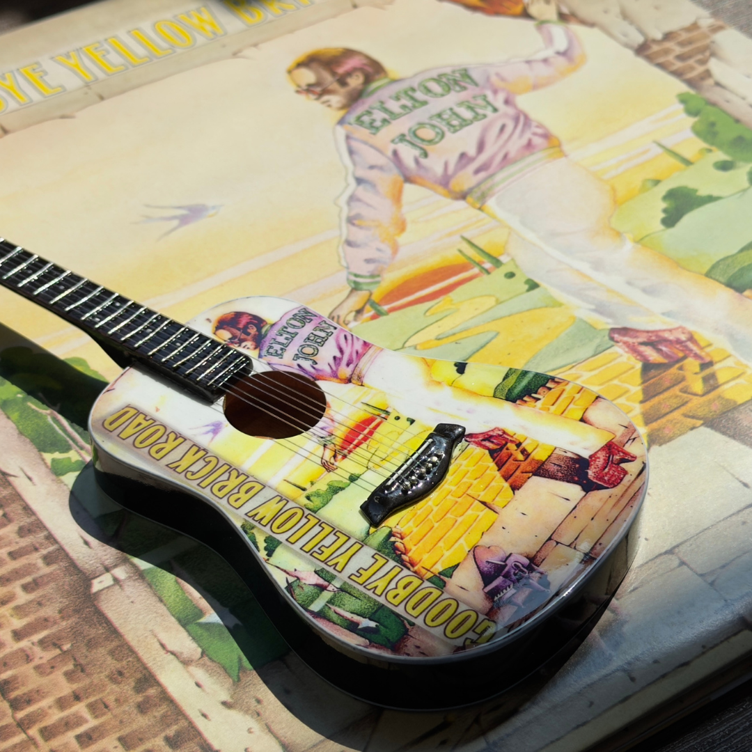 Goodbye Yellow Brick Road Mini Axe Miniature Guitar