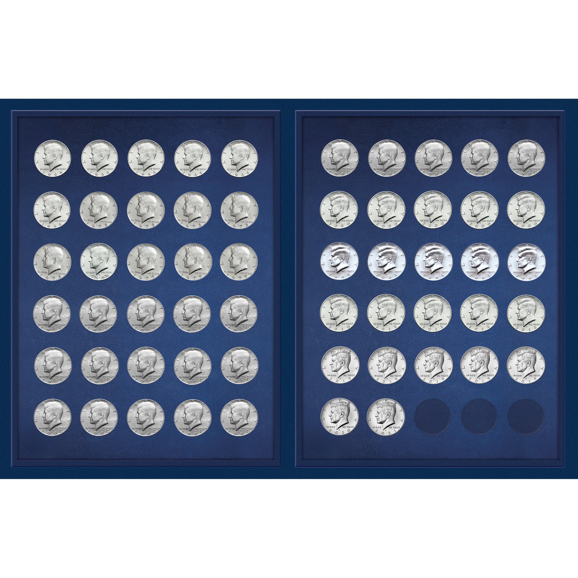 JFK Half Dollar Collection in Deluxe Portfolio