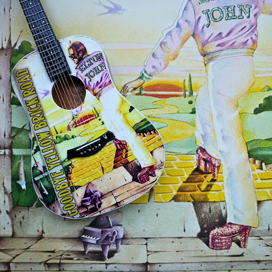 Goodbye Yellow Brick Road Mini Axe Miniature Guitar
