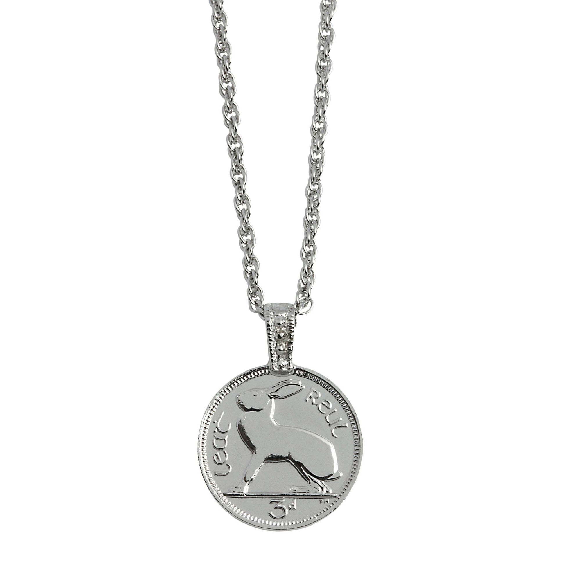 Lucky Rabbit Coin Pendant