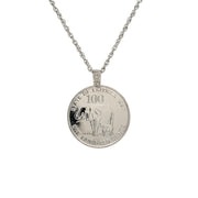 Lucky Elephant Coin Pendant
