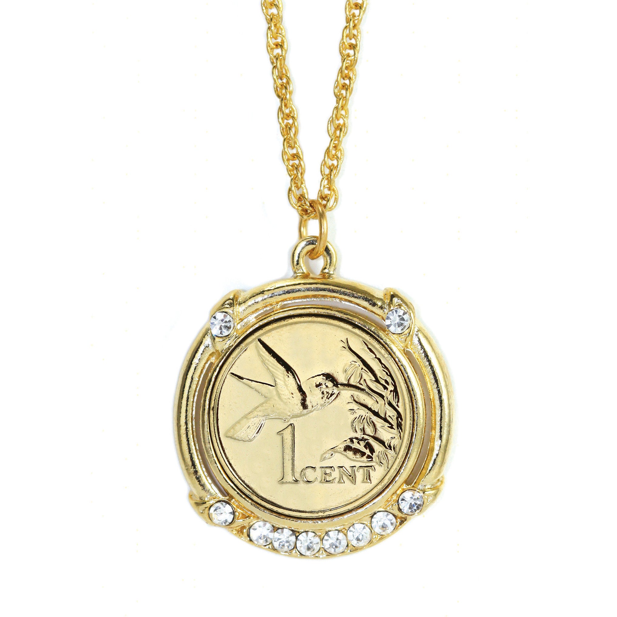 Gold -Layered Hummingbird Coin Pendant – The Franklin Mint