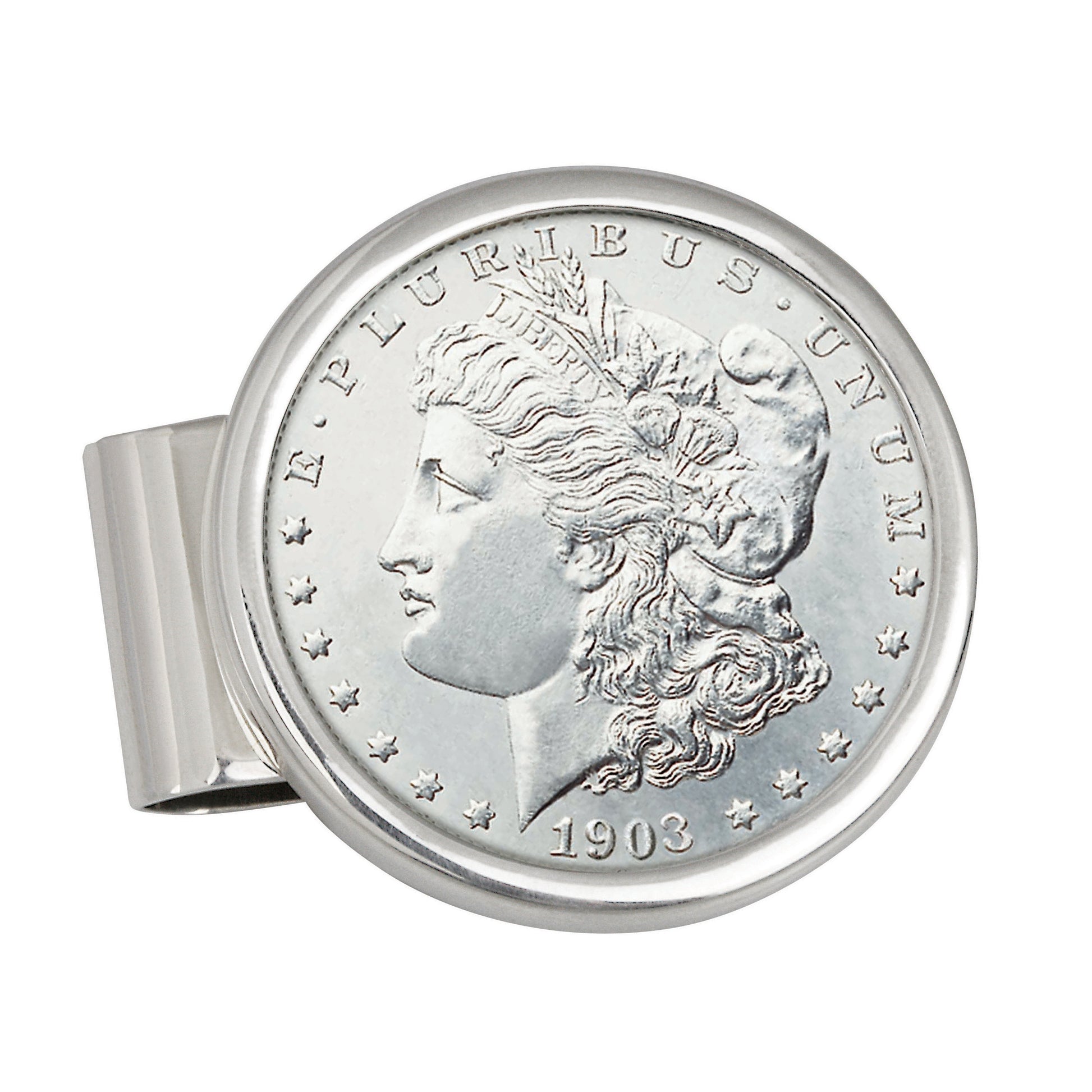 Sterling Silver Morgan Dollar Coin Money Clip