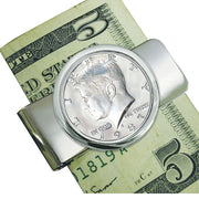 Proof JFK Half Dollar Silvertone Coin Money Clip