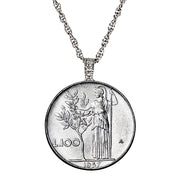 Italian Lire Coin Pendant