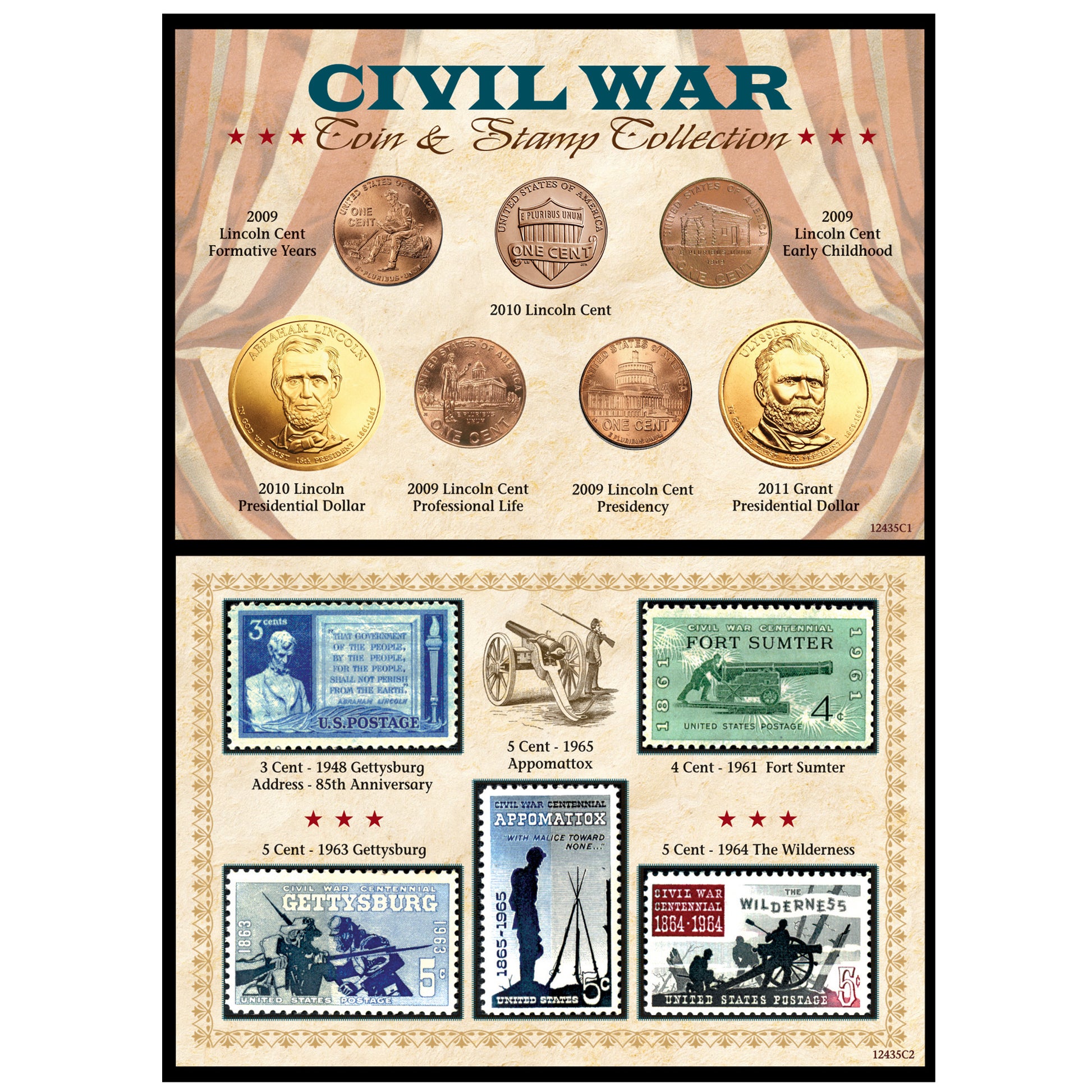 Civil War Coin & Stamp Collection