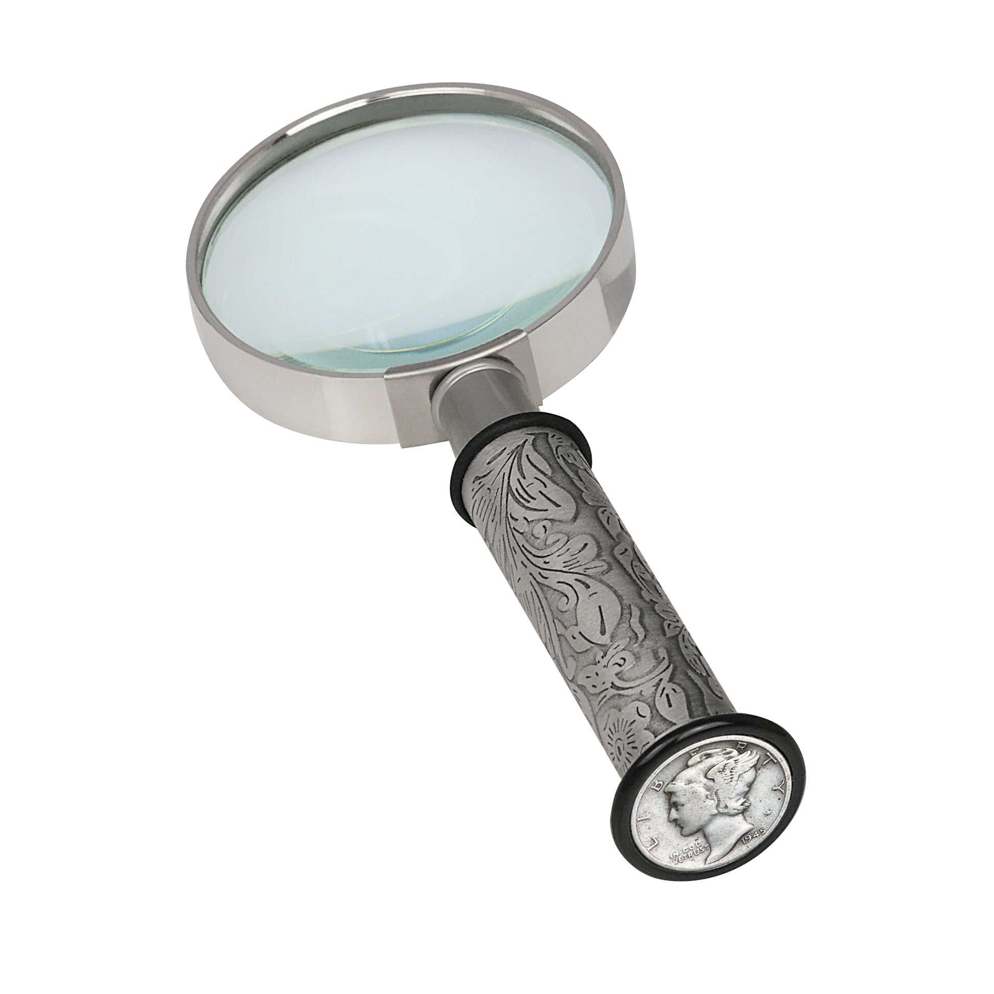 Silver Mercury Dime Magnifying Glass