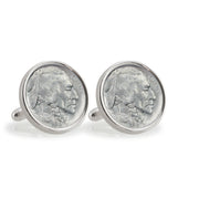 1913 First-Year-of-Issue Buffalo Nickel Sterling Silver Coin Cuff Links