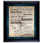 Paris The City of Lights Wall Frame with Coins