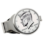 Proof JFK Half Dollar Silvertone Coin Money Clip