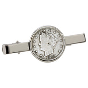 1800's Liberty Nickel Silvertone Tie Clip