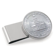 JFK Bicentennial Half Dollar Stainless Steel Silvertone Coin Money Clip