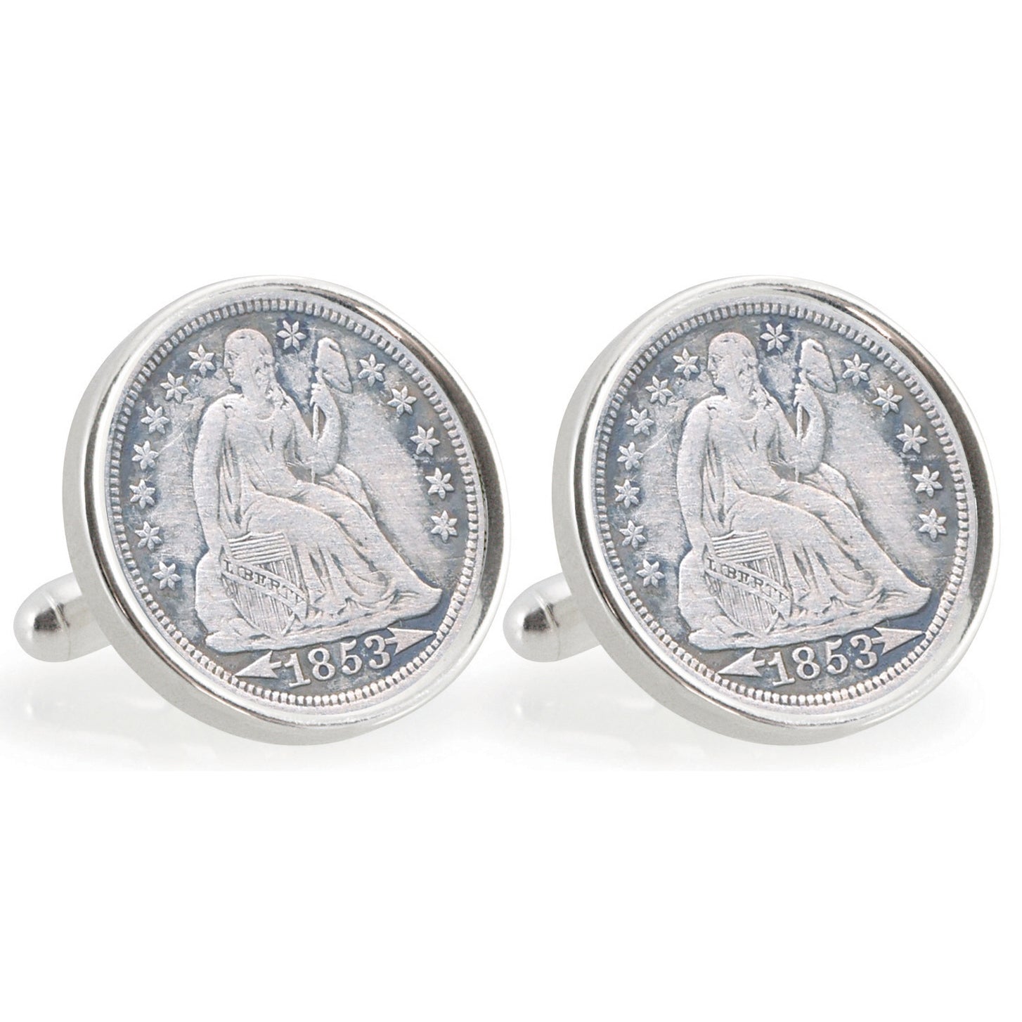 Universtiy of Florida 1853 Sterling Silver Dime Coin Cuff Links