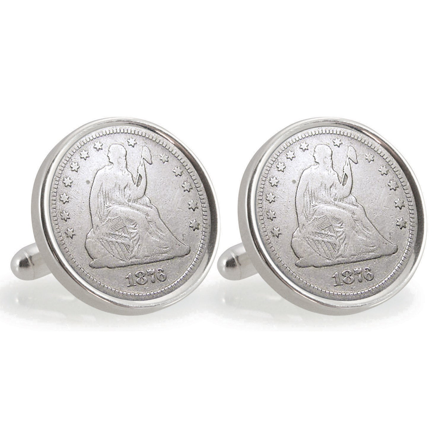 University of Oregon 1876 Sterling Silver Dime Coin Cuff Links