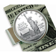 1986 Statue of Liberty Silver Dollar Sterling Silver Coin Money Clip