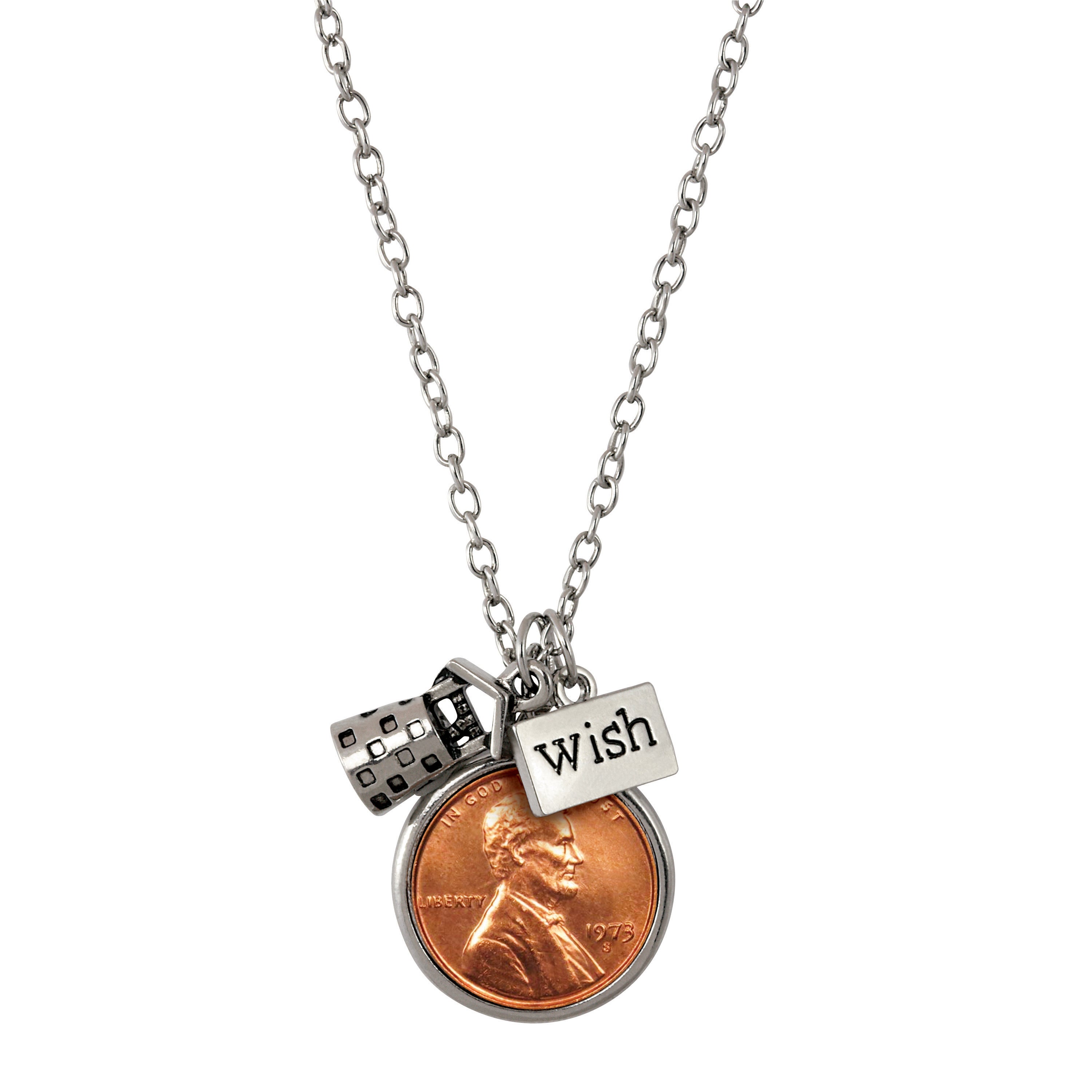Wishing Well Penny Charm Necklace