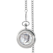 Monogrammed JFK Half Dollar Coin Pocket Watch
