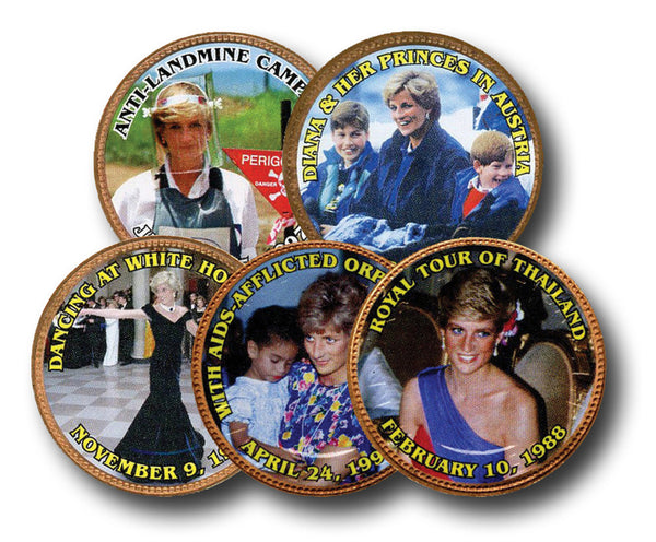 フランクリン ミント　ダイアナ FranklinMint.com | Princess Diana Five Coin Set Great Britain