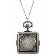 Liberty Nickel Coin Pocket Watch Coin Pendant Necklace