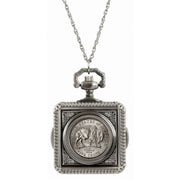 Westward Journey Bison Nickel Coin Pocket Watch Coin Pendant Necklace