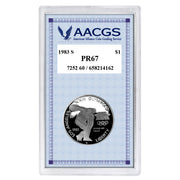 Proof 1983S Los Angeles Olympiad Commemorative Silver Dollar graded PR67