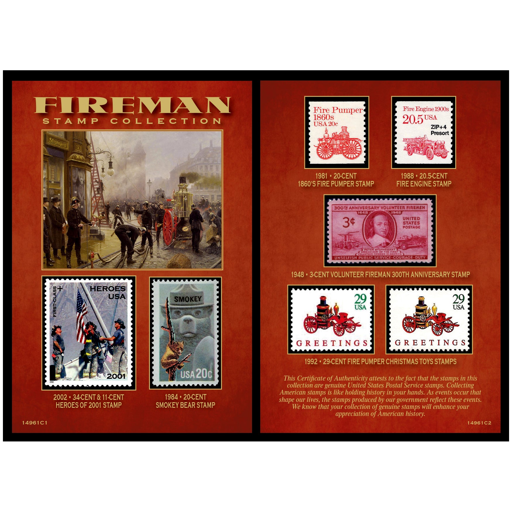Fireman Stamp Collection