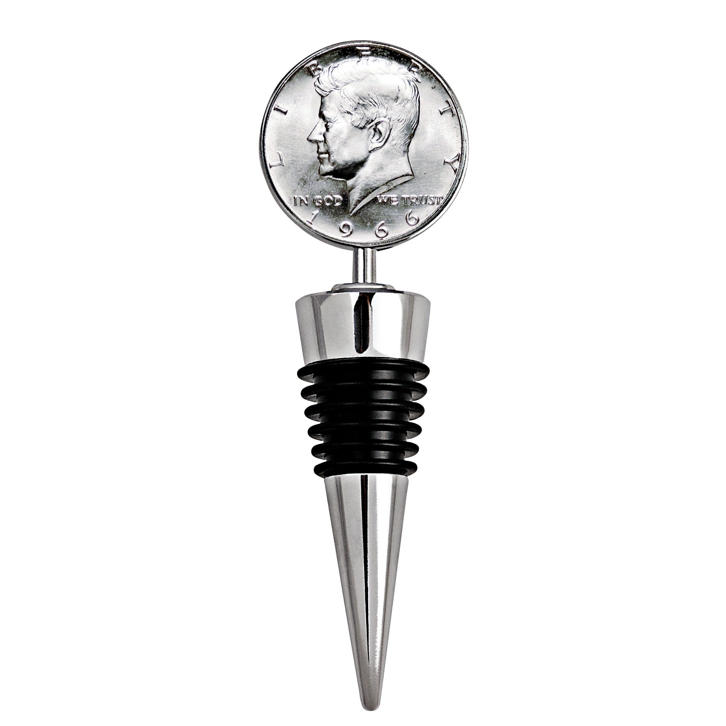 Year to Remember Half Dollar Coin Wine Stopper