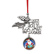 Joy to the World Santa Joy To The World JFK Half Dollar Ornament
