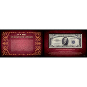 Ten Dollar Silver Certificate 5x8 Portfolio United States Genuine Currency