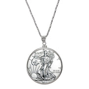 Sterling Silver Pendant With Silver American Eagle Coin