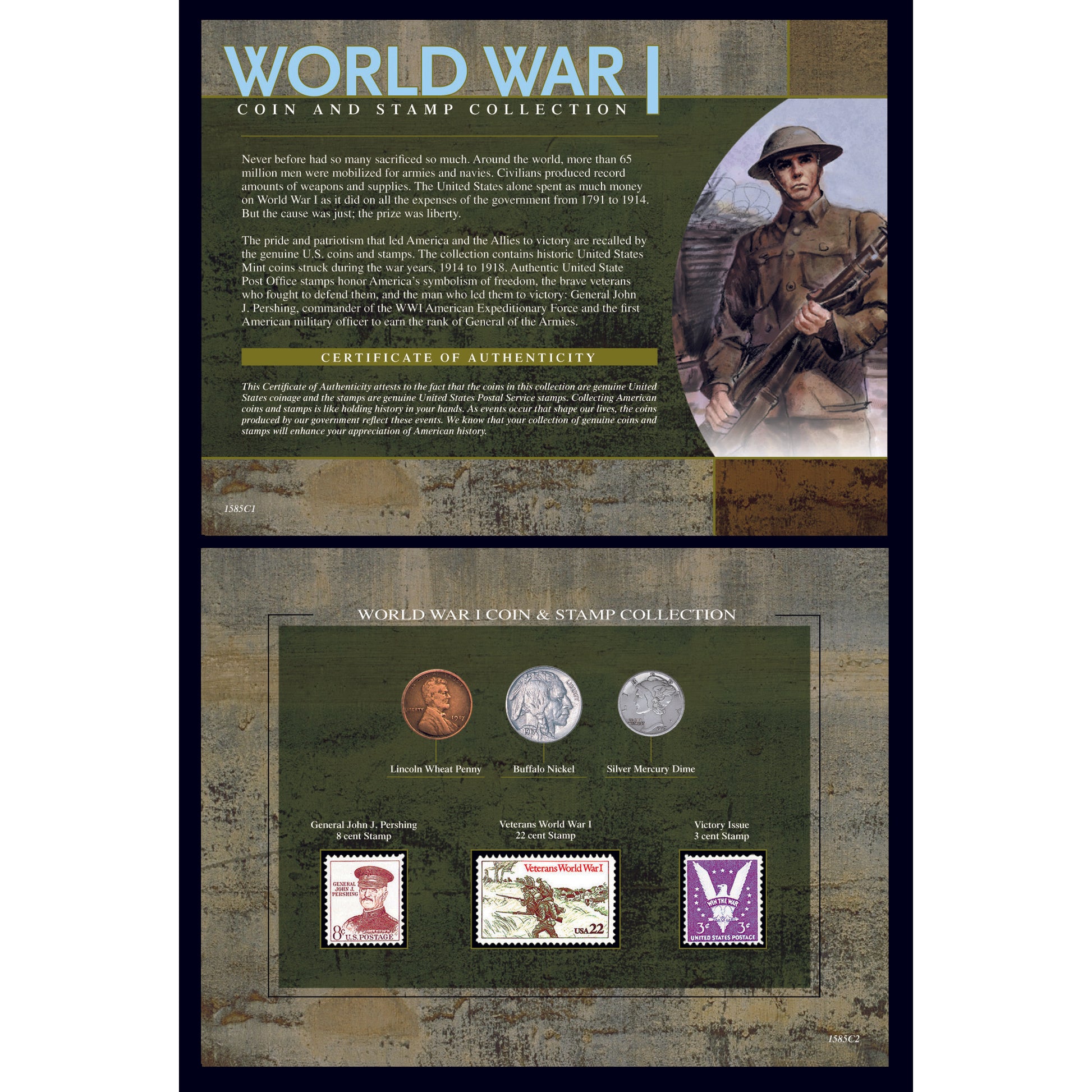 World War I Coin & Stamp Collection