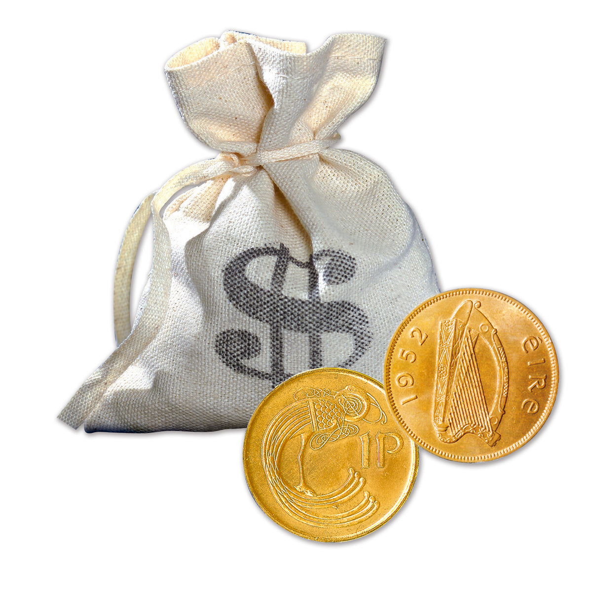 Bankers Bag of Lucky Irish Pennies