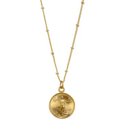 St. Gaudens Replica Coin Gold Tone Pendant 