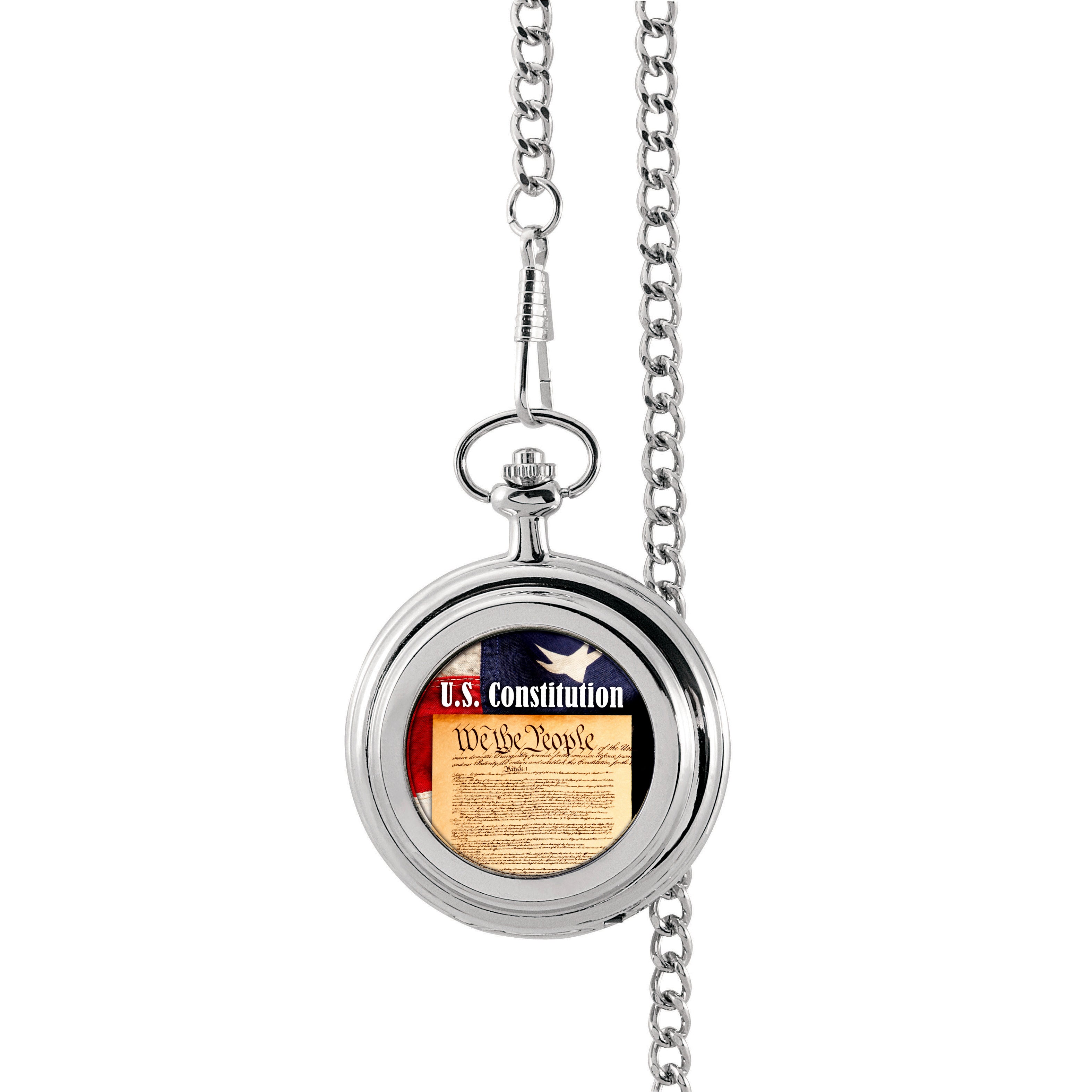 We The People Colorized Half Dollar Pocket Watch 