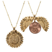 Sunflower 1998 Lincoln Penny Coin Necklace