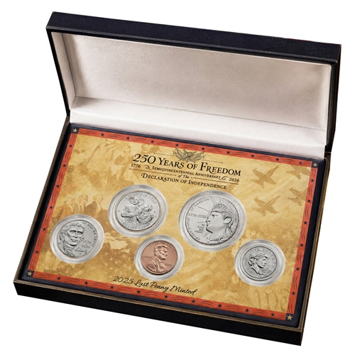 United States Semiquincentennial 250th Anniversary Coin Set - Brilliant Uncirculated