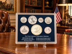 Great America Celebration 7 Coin Set 1776-1976 & 1776-2026 US Mint Coins