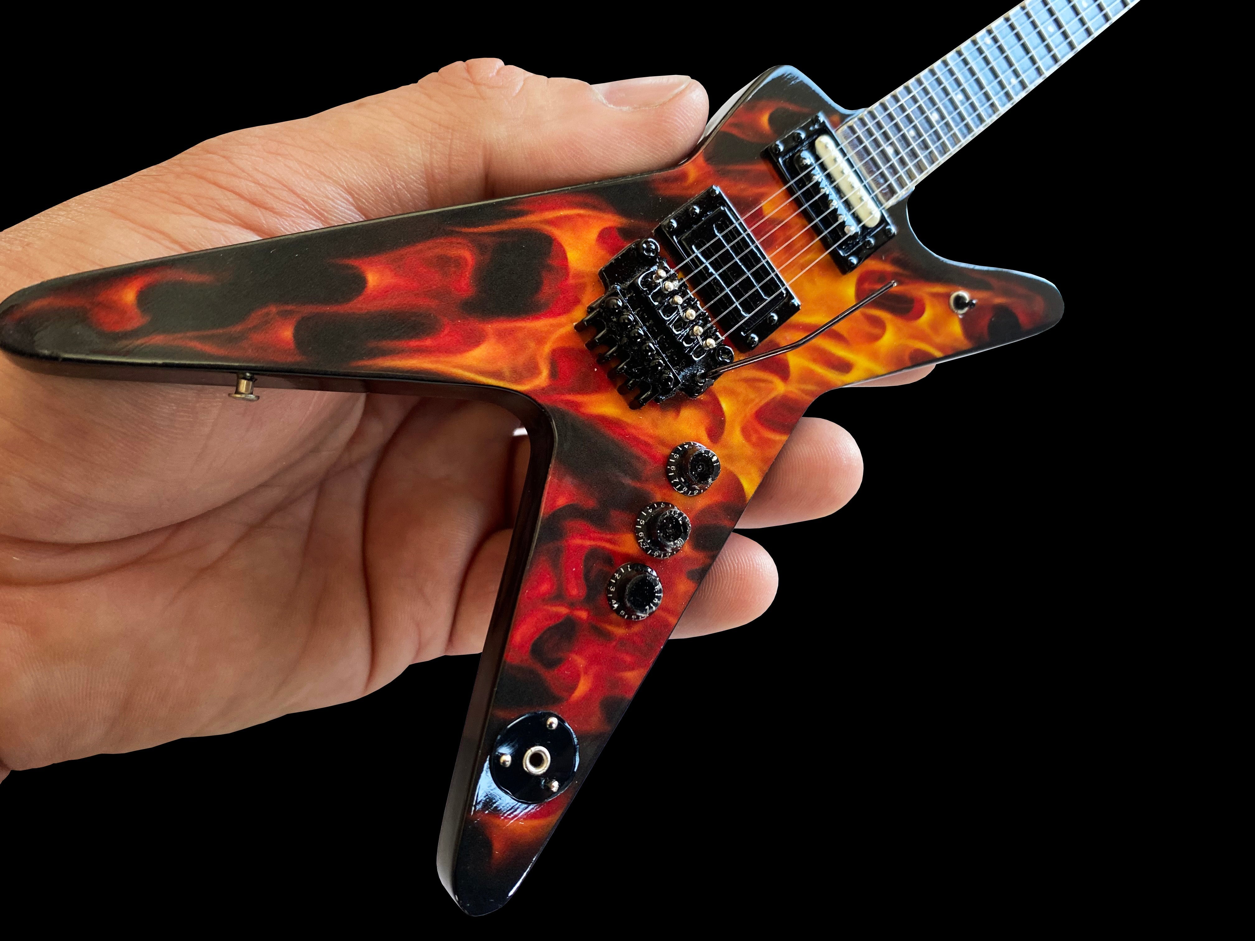 FranklinMint.com | Dean Dimebag Dime O Flame ML Mini Guitar