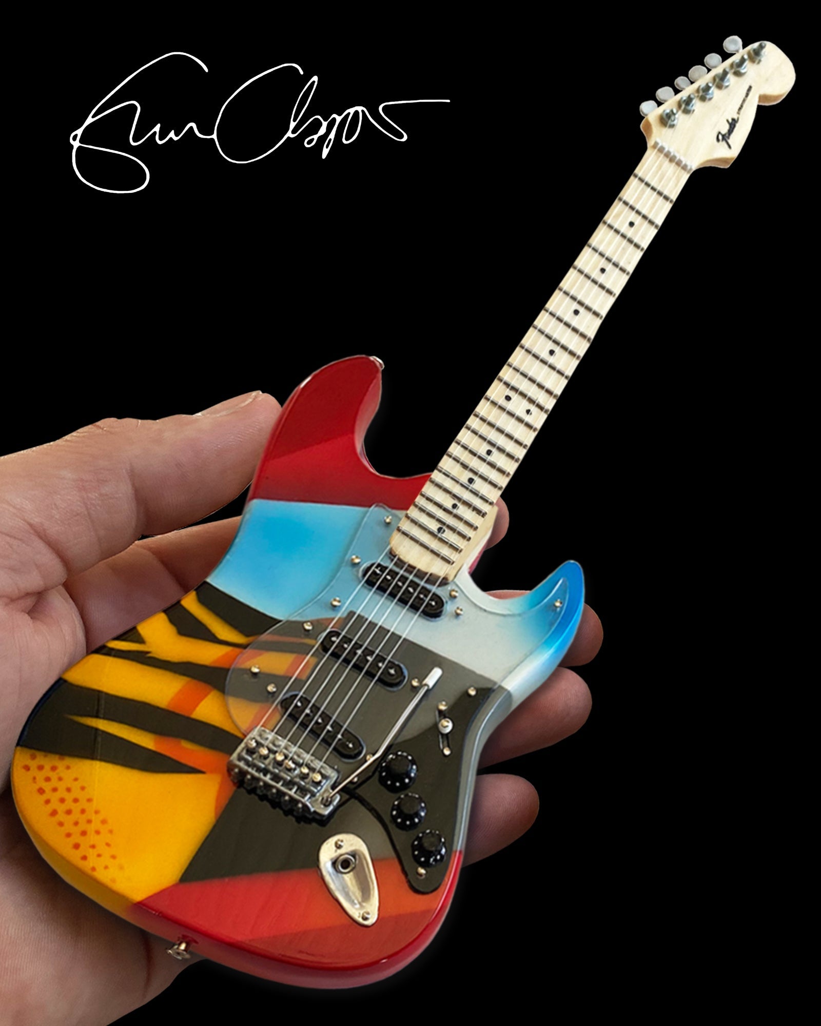 Eric Clapton CRASH 3 "Crashocaster" Mini Guitar Replica