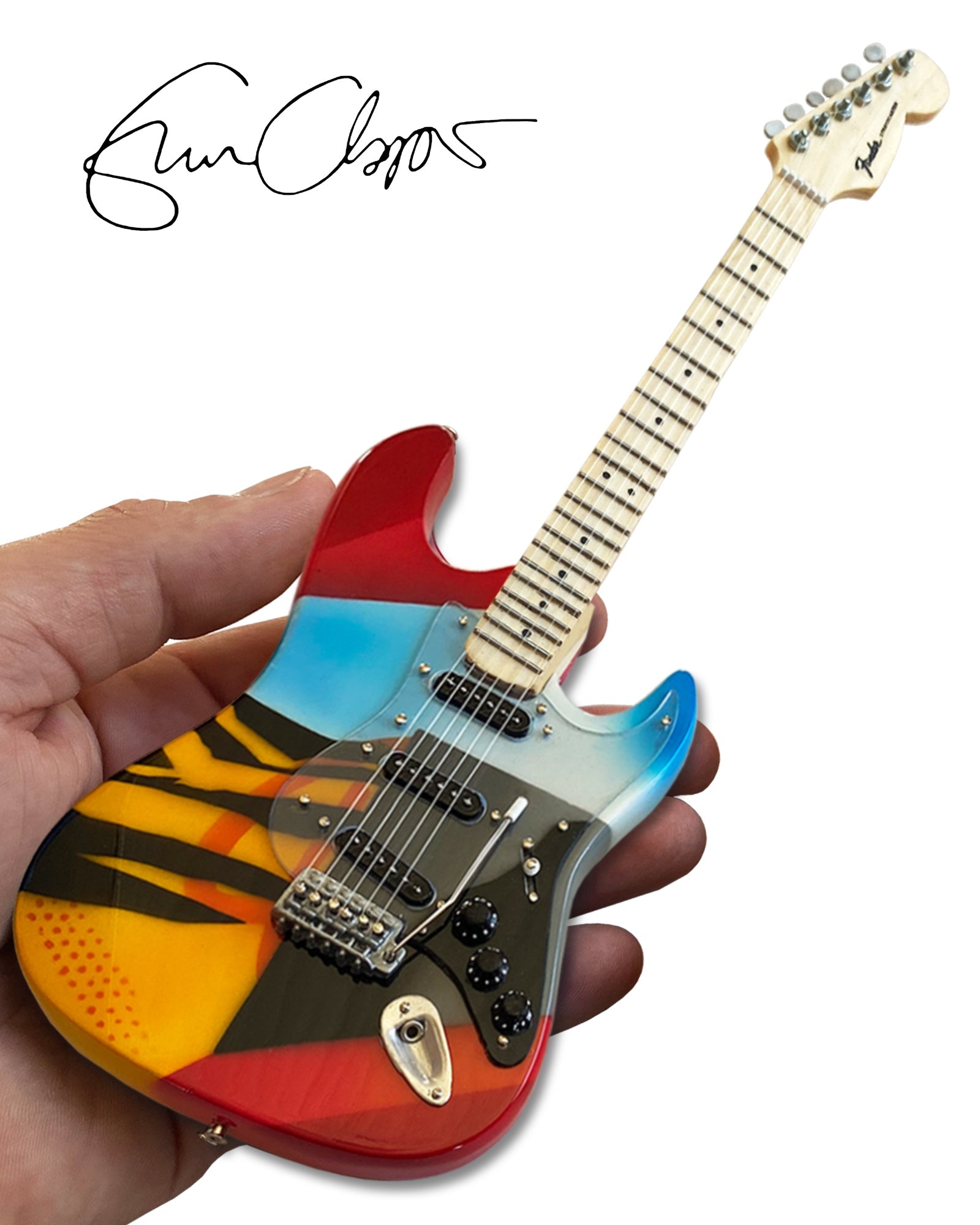 Eric Clapton CRASH 3 "Crashocaster" Mini Guitar Replica