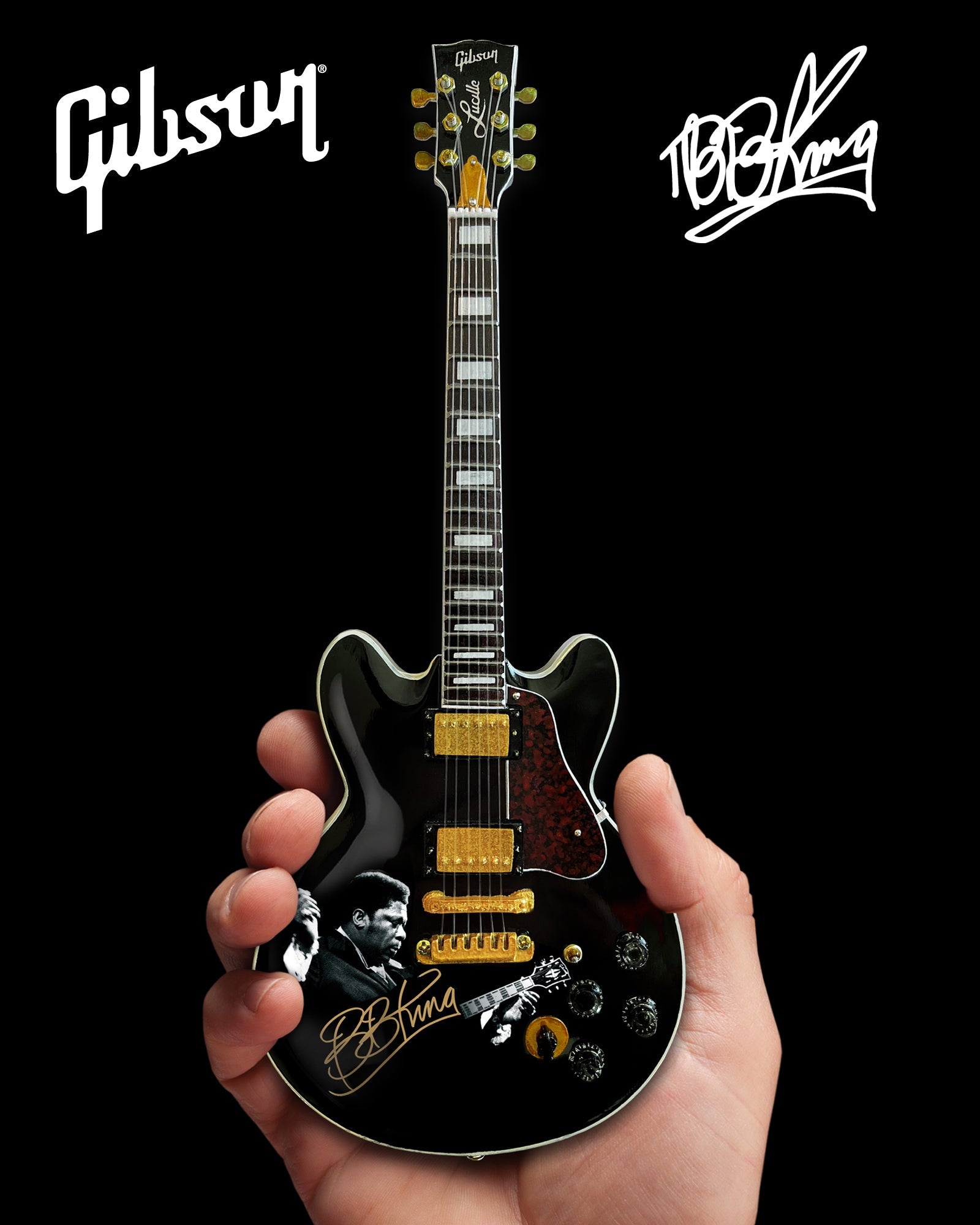 FranklinMint.com | BB King TRIBUTE Gibson ES-355 Lucille Ebony