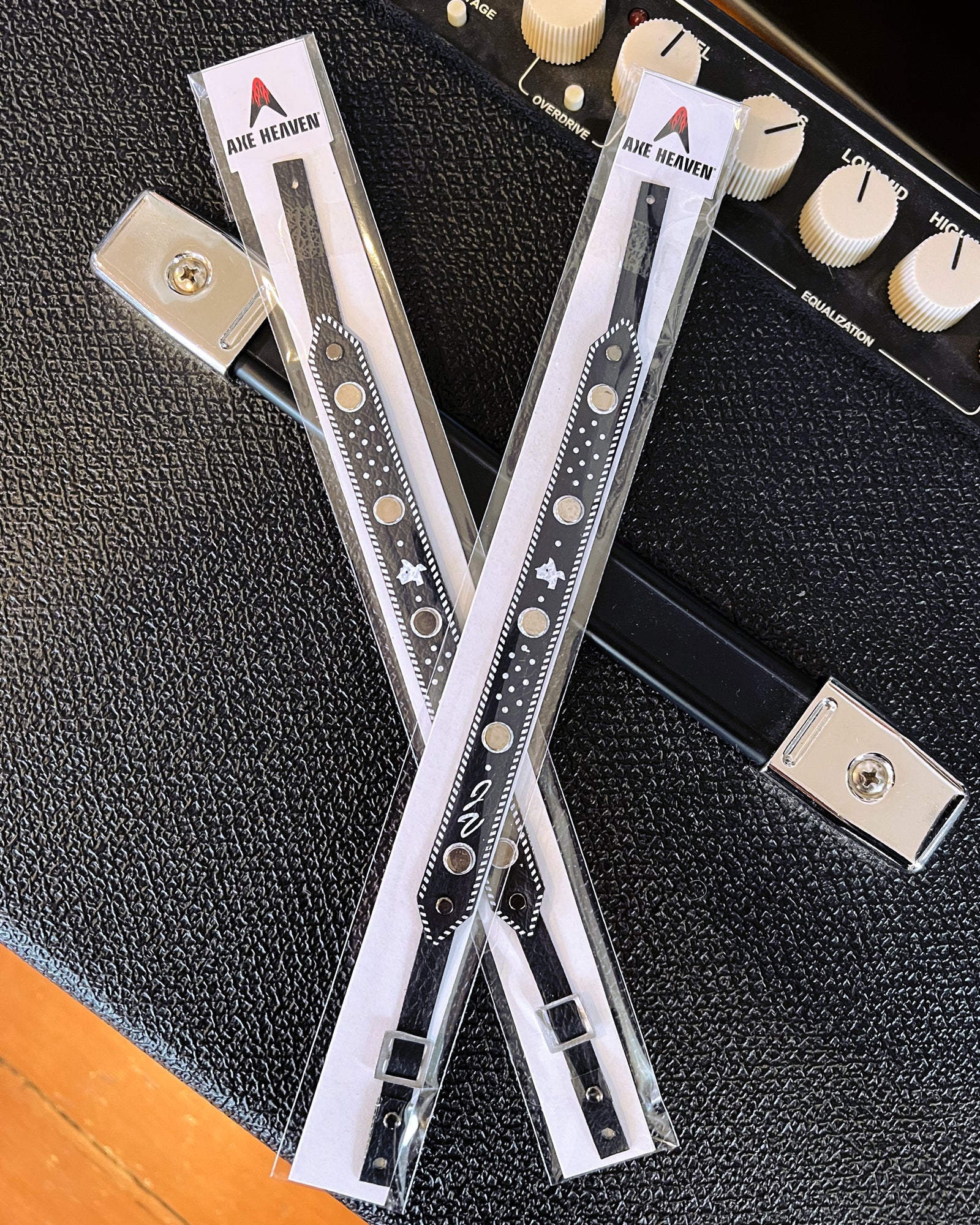 Jimmie Vaughan Signature "JV" TEXAS Black Mini Guitar Strap